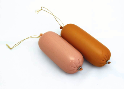 Оболочка коллагеновая искусственная, Ф 50 мм, б/цв. дл. 3,5 м. (на 4,8-5,1 кг, Фабиос)