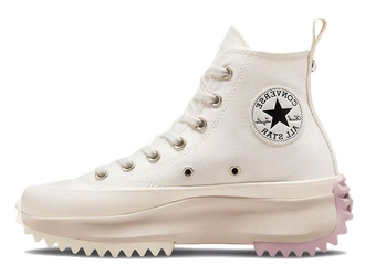 Converse Run Star Hike High Top Embroidered Crystals бежевые с вышитыми кристаллами