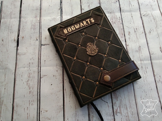 подарок руководителю, ежедневник с гербом, блокнот ручной работы, ежедневник винтажный, гарри поттер