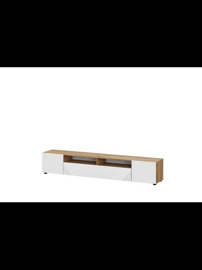 Байкал Тумба для телевидеоаппаратуры SAFE Дуб Дуб Золотой/Белый матовый