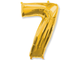 Фольгированная цифра-Золотая