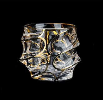 Креативный набор бокалов для виски Golden Whiskey Glass