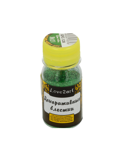 "Love2art" Декоративные блестки 0.2 мм 20 г цвет № 21 изумрудный
