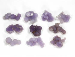 Халцедон фиолетовый виноградный, коллекционный образец в ассортименте, Индонезия (17*20* мм, 2 г) №28597