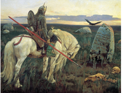 Купить картину обогреватель, репродукция Васнецова Витязь на распутье