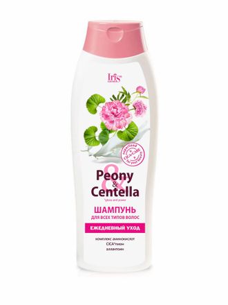 Iris PEONY &amp; CENTELLA Шампунь для всех типов волос Ежедневный Уход, 400мл