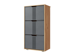 Прихожая ЭМИЛИЯ - Тумба ЭЛ-43 Дуб Крафт золотой/Графит