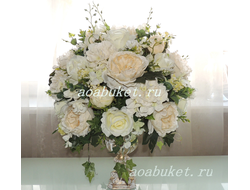 Уникальная идея - Композиция из искусственных белых цветов  № КВВ049/можно купить