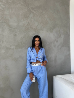 Пижама женская цвет  синий