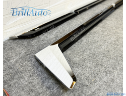 Молдинги Lexus LX600 LX500d на двери черные, хром