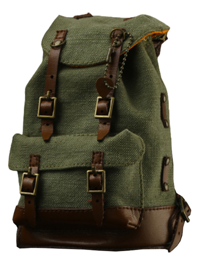 Винтажный рюкзак (оливковый, лимитированная версия) (для коллекционных фигур 30 см) масштаб 1 к 6 Gathering Trend Series Backpack American tent cloth (JC002) - YUANXINGSHI
