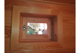 В мойке установлено банное окно