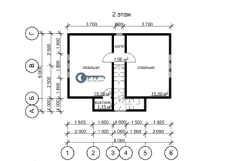 ДЖ-07 ГАБАРИТНЫЕ РАЗМЕРЫ: (8Х6М) 1,5 ЭТАЖА, ОБЩАЯ ПЛОЩАДЬ: 92М²