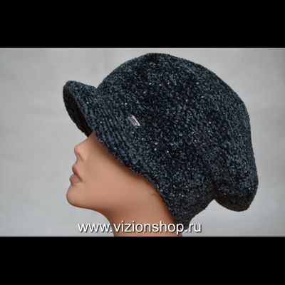 Зимняя кепка Италия вязаная из вискозы и шерсти Визио 6103 фото
