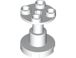 Support 2 x 2 x 2 Stand with Complete Hole, White (3940b / 4164236 / 6284507)