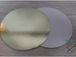 Подложка усиленная золото/жемчуг круг d=180 мм (1,5 мм)