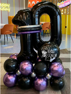 Шары в стиле Уэнсдэй (Wednesday)