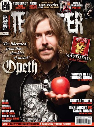 TERRORIZER Magazine September 2011 Opeth Cover, Иностранные музыкальные журналы, Intpressshop