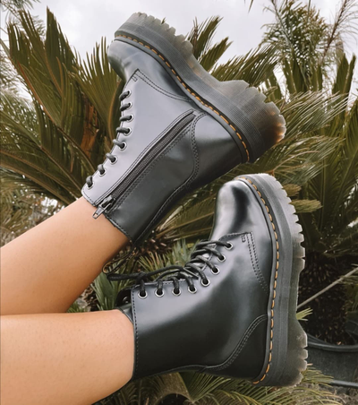 Ботинки Dr Martens 1460 Smooth Jadon черные на платформе