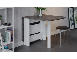 Стол-книжка Т1 Белый/Ателье темный