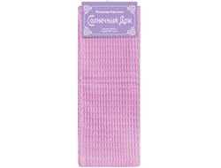 Однотонное вафельное полотенце "Розовый"