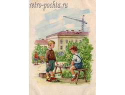 7317 Л Оскорбин 1956 Шахматисты