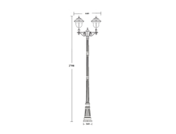 Садово-парковый светильник серии  Madrid BL -2