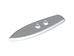 Minifigure, Utensil Surfboard Standard, White (90397 / 4587884 / 6078168)