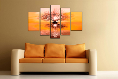 Модульная картина "Отражение себя"