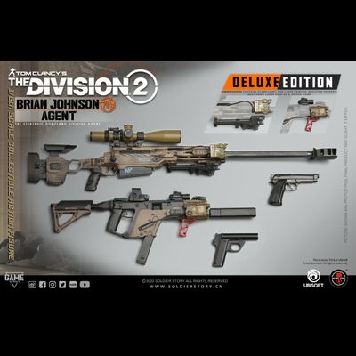 Агент Брайан Джонсон, The Division 2 (делюкс версия) - Коллекционная ФИГУРКА 1/6 Ubisoft The Division 2 Agent “Brian Johnson Deluxe Version (SSG-005) - SOLDIER STORY