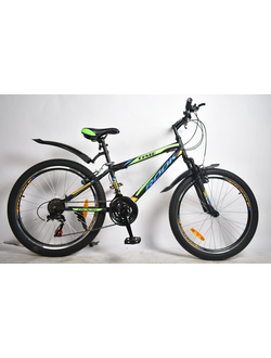 Велосипед Rook 24" MS241 черный/желтый