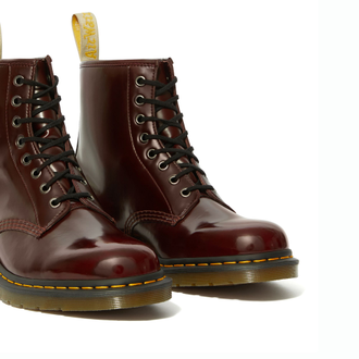 БОТИНКИ DR. MARTENS (ДОКТОР МАРТИНС)1460 бордовые на тонкой подошве