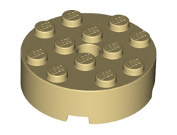 Brick, Round 4 x 4 with Hole, Tan (87081 / 6294592)