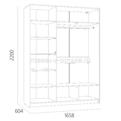 Шкаф комбинированный Summit (Саммит)-011.44