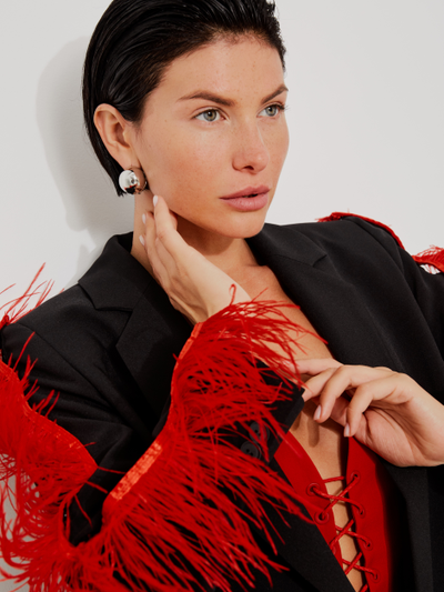 ЖАКЕТ СО СМЕННЫМИ ЛАМПАСАМИ. ЧЕРНЫЙ АНТРАЦИТ.