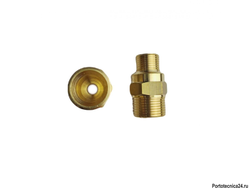 Переходник штуцер М22х1,5; штуцер 3/8" (удлиненный)