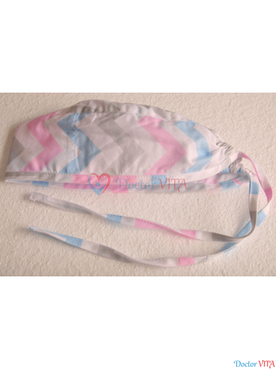 Медицинская шапочка "Цветной Зиг-Заг"