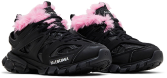 Кроссовки Balenciaga Track Sneaker Fake Fur Black Pink