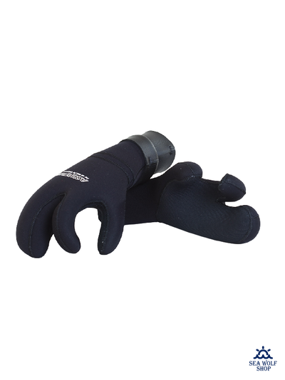 Рукавицы неопреновые 7мм AQUATICS 3х-палые AQ235-10 с/т р.XL