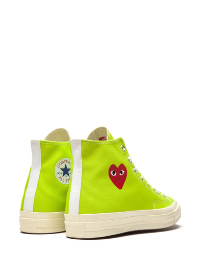 салатовые кеды Converse Comme des Garcons высокие 168299c фото
