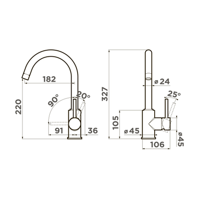 Смеситель OMOIKIRI SHINAGAWA BN