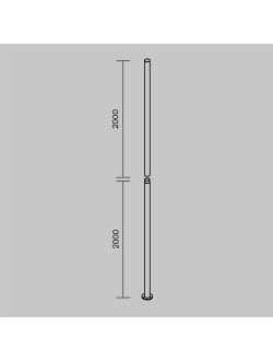 Столб для паркового светильника Pillar, O473P-GF