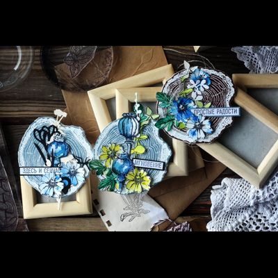 ФП штамп "Древесный спил"