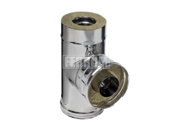 Сэндвич-тройник 90° (304/0,8мм + 430/0,5мм) D 115х200 Ferrum