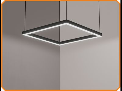 Светильник дизайнерский квадрат