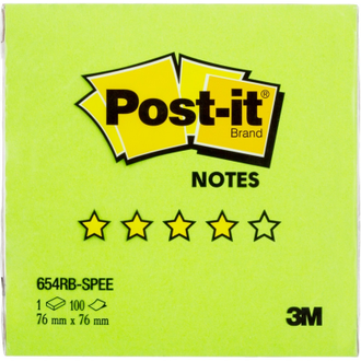 Блок-кубик Post-it 654-RB, 76х76, весенняя радуга (100 л)