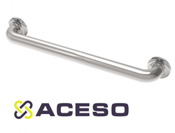 Поручень прямой опорный настенный 400 мм, скоба пристенный