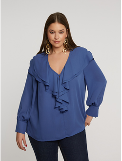 Женская блузка с принтом большого размера в модном бутике XLady