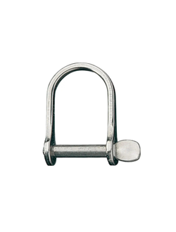 Скоба D-образная широкая из нержавеющей стали 316 Ronstan RF1852 4,8мм 29х20мм 700-1200кг с винтовым пальцем