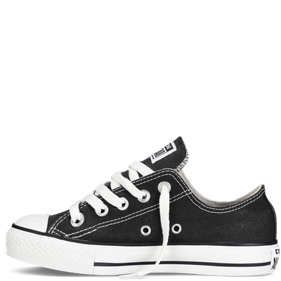 Купить кеды Converse All Star Black черные низкие детские 7J235